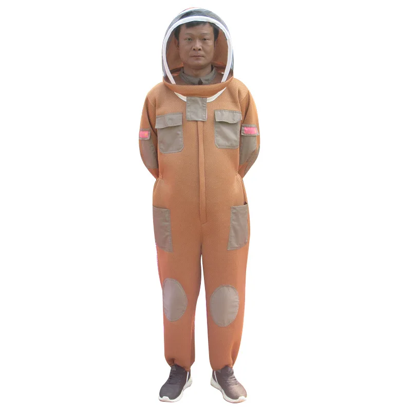 Beekeeping Suit Bee Keeper Professional Jumpsuit Protective Beehive Breathable Anti Bee Full Body Beekeeping Clothes Breathable