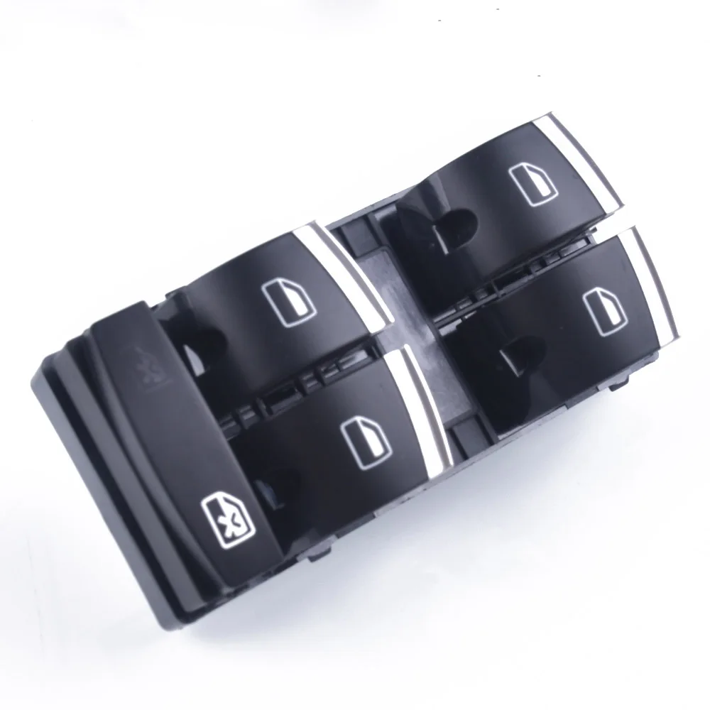 Interruptor da janela mestra de cromo para Audi, A3, 8P, A4, S4, RS4, B6, B7, A6, S6, RS6, C6, Q7, 4F0959851H