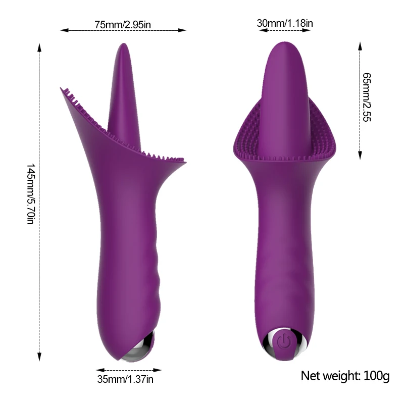 Innovative 10 Speed Vibration Quiet G-spot Tongue Clitoris Stimulator Mini Vibrating Sex Toys for Women Rechargeable Erotic Toys