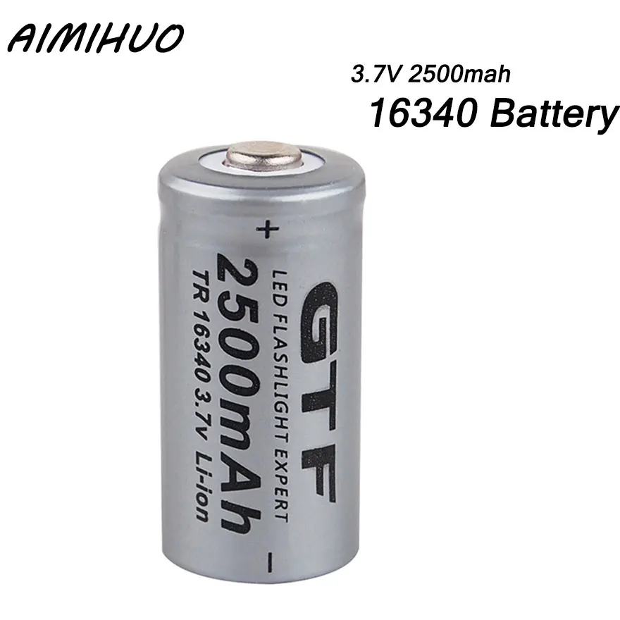 16340 bateria 3.7V 2500mAh CR123A akumulator litowo-jonowy 3.7V CR123 16340 komórki na pióro laserowe LED latarka wysoka Quanlity