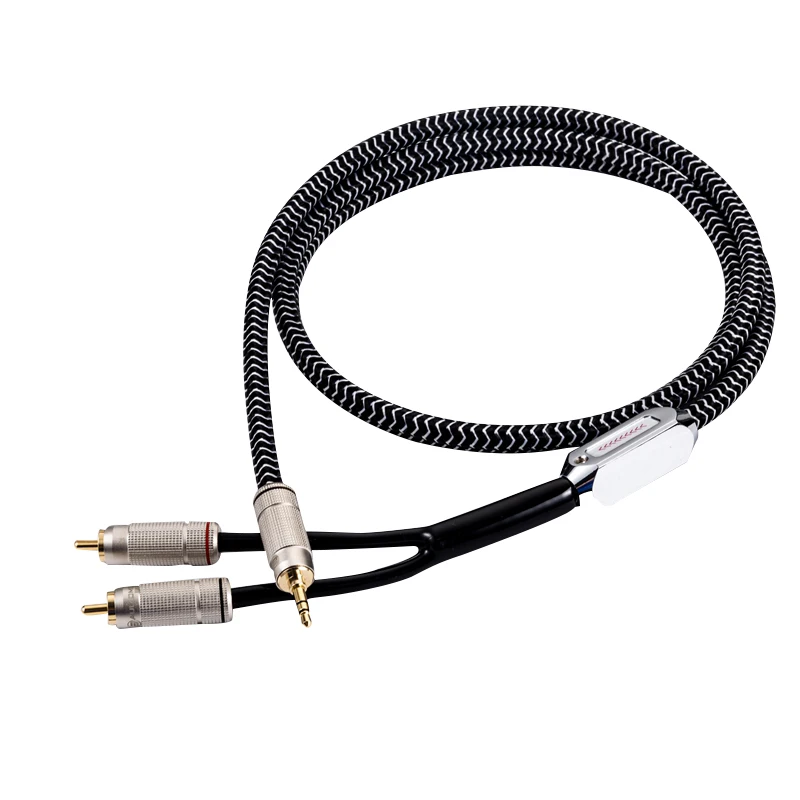 3.5mm to RCA hifi audio signal line multimedia speaker line audio connection line