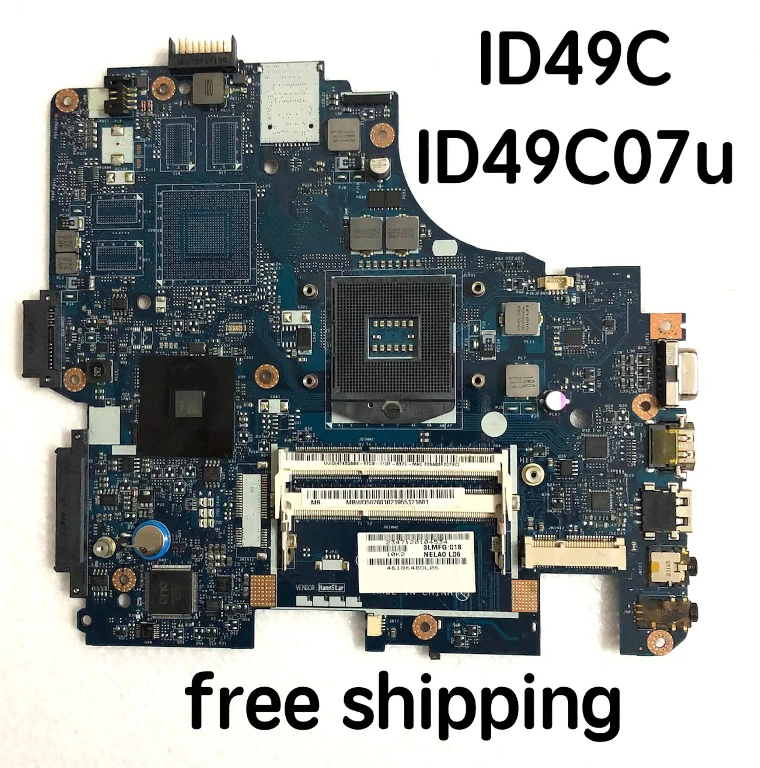 

Материнская плата NELA0 для ноутбука ACER ID49C ID49C07u, материнская плата MBWQ502001, протестированная на 100%, полностью работает