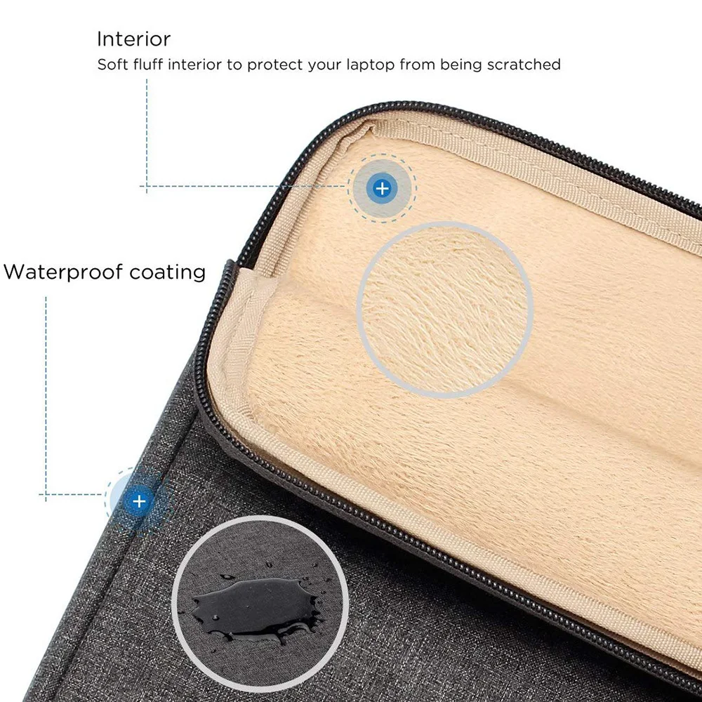 スリーブ付きの耐衝撃性ノートブックバッグ,有名なノートブックコンピューターケース,耐衝撃性,防滴,10 ",13",14 ",15.6",17.3 "。