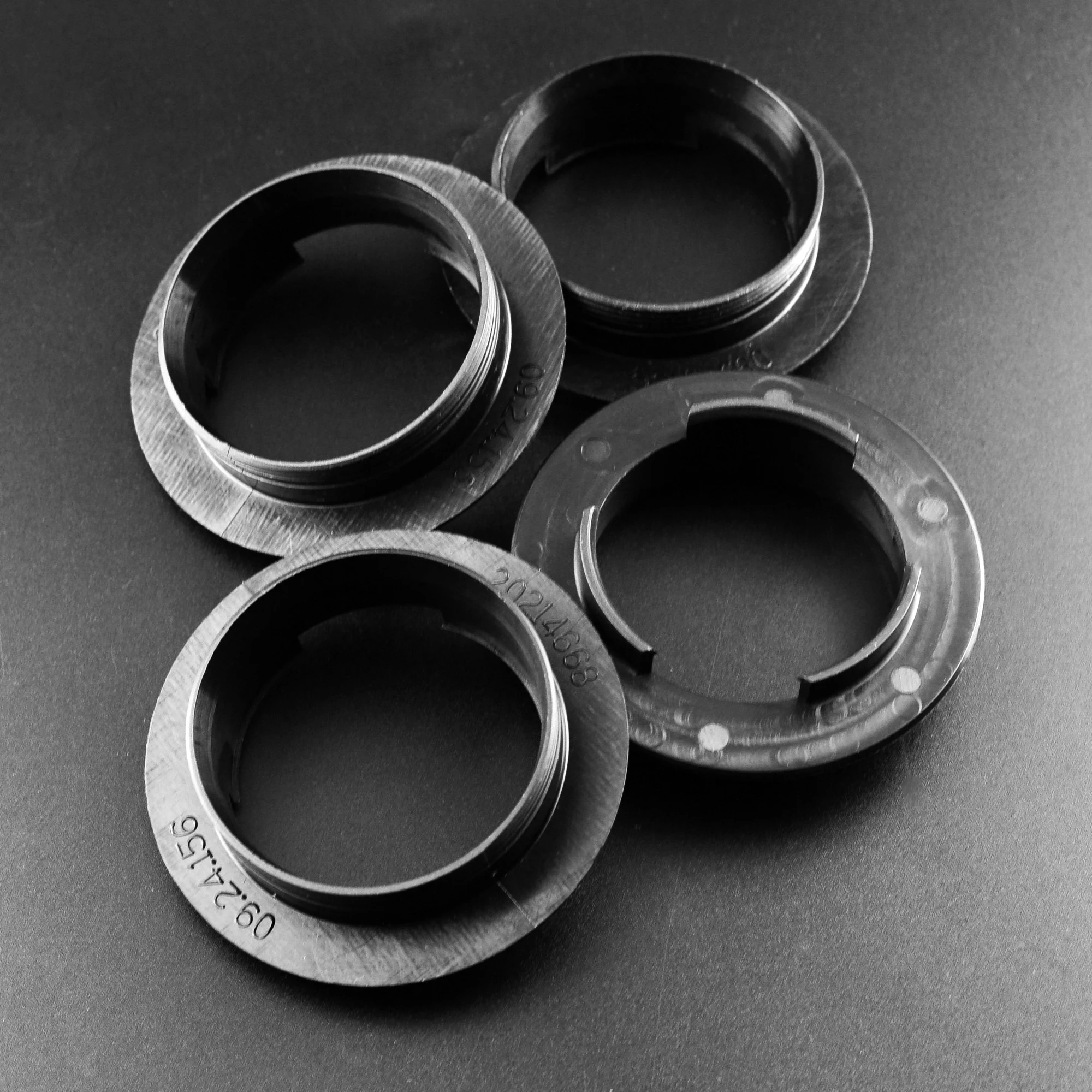 4pcs 96mm/68mm Wheel Center Caps Hub Ring Clip Nylon Car Accessories For #09.24.156 Interio Modification Universal Hubcap Black