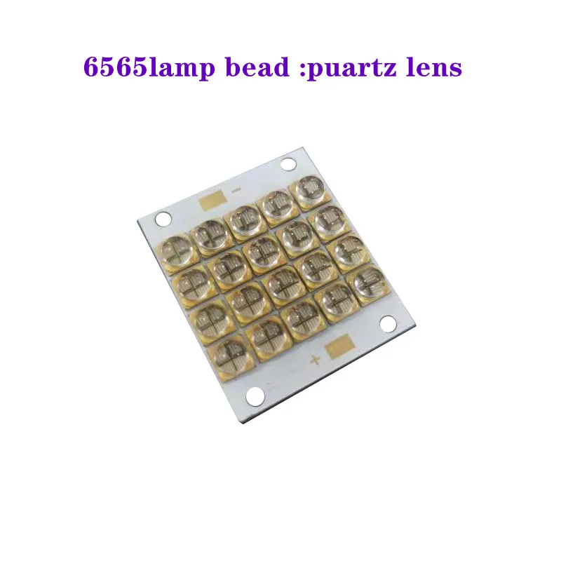 UV Led وحدة 200 واط 6565 lmap الخرز الكوارتز عدسة يمكن استخدامها للطباعة الأحمر لوح نحاسي عالية برايتنيسميك 2.0 مللي متر طويل 42 مللي متر واسعة 36 مللي متر