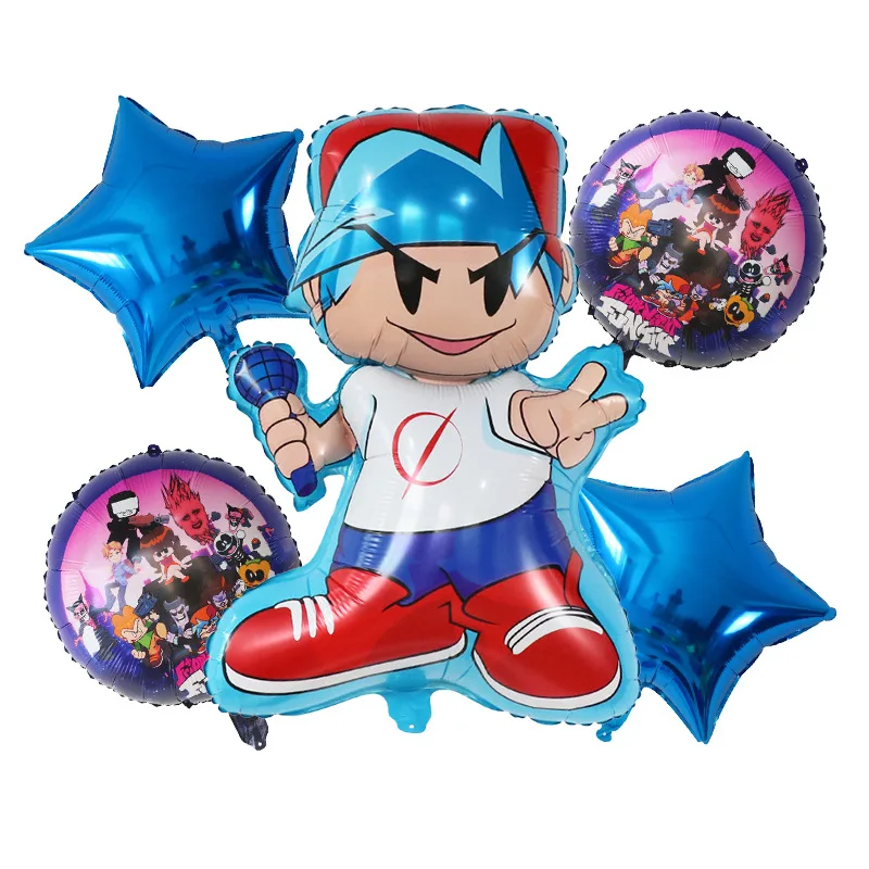 Friday night funkin BALLOON Birthday celebration wedding celebration five piece party decoration