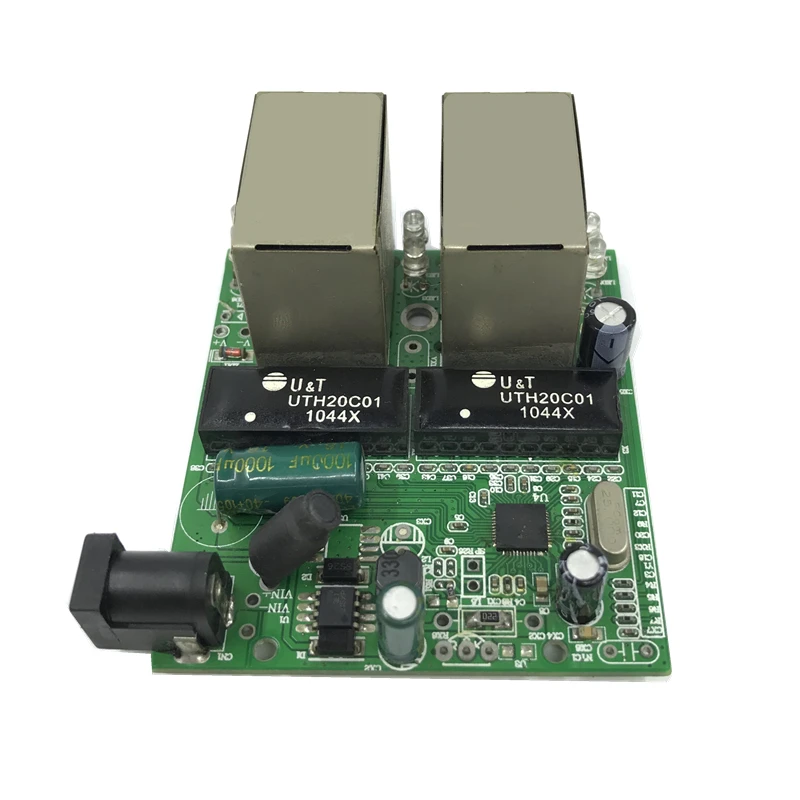 Interruptor rápido mini ethernet de 4 puertos, conmutador de red rj45 de 10/100mbps, módulo pcb hub, placa para Módulo de integración de sistema