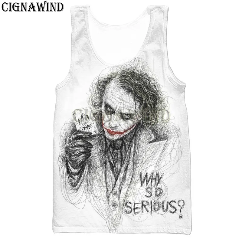 New funny t shirts men/women Joker Face Sketch the clown 3D print t-shirt Harajuku style hoodies/ sweatshirts/vest summer tops