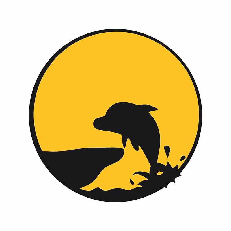 Car Sticker JUMPING DOLPHIN Spray Waterproof Personality for Windshield Bumper Motorcycle Helmet decal