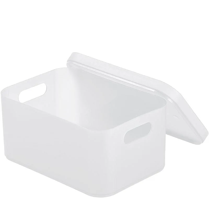 Imagem -05 - Pequeno Branco pp Material Papelaria Titular Kawaii Metade Transparente Washi Tape Organizer Box Pen Holders