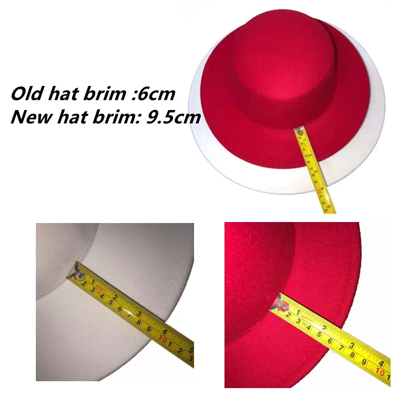 9.5cm brim fedora hat winter hat flat brim flat top jazz hat solid color flat side unisex jazz hat wholesale шляпа женская