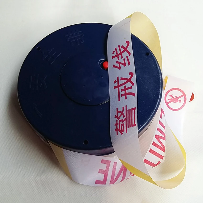 50m/100m Safety Cordon Traffic Engineering Isolation Belt Warning Line Reflective Protective Warning Contraction Band Strip