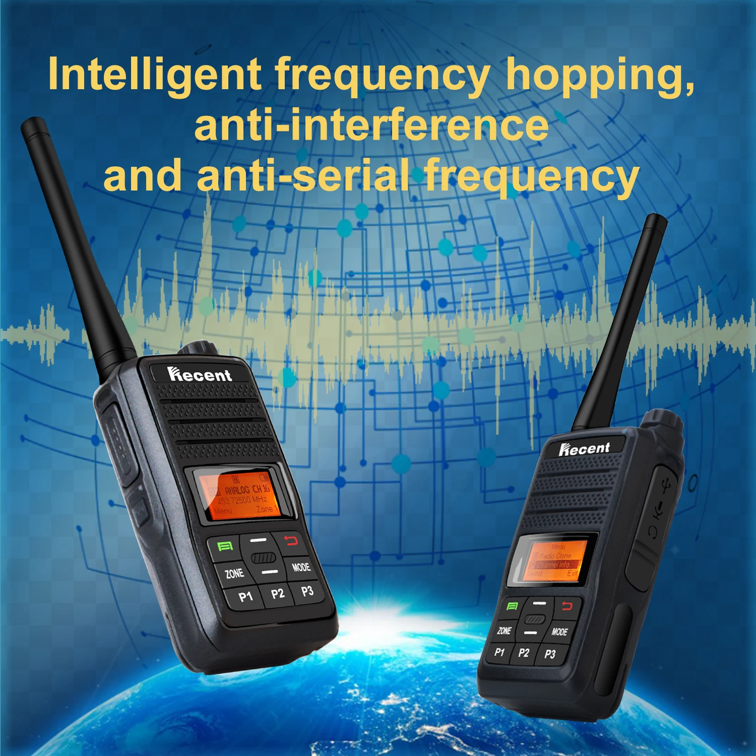 RS-339D Digital Portable two way radio Dualband  VHF UHF Dual Band Radio Support digital mode & analog mode Walkie  talkie