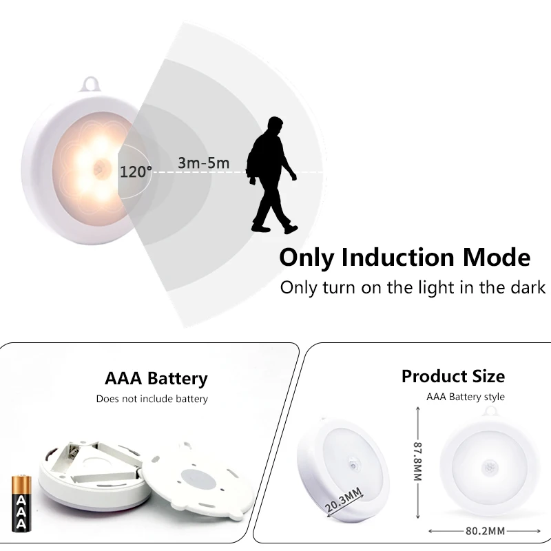 2021 neue Nacht Lampe Mit Motion Sensor Warm/Weiß Nacht Lichter Für Hause Als Kinder der Nacht Licht Für küche/Schrank/Schrank
