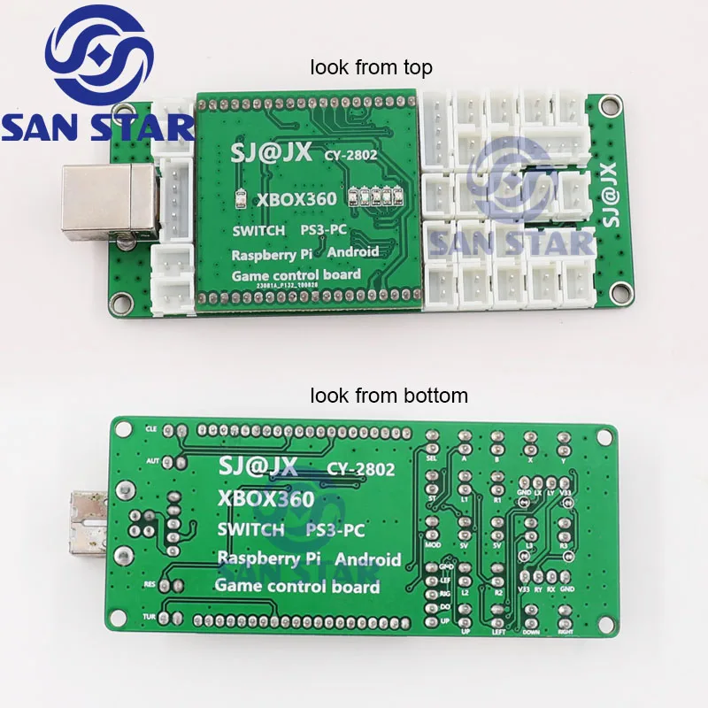 PS3 /PC /Raspberry Pi /Android 4 In 1 Control Arcade Zero Delay USB Encoder Board For DIY SANWA Joystick Controller