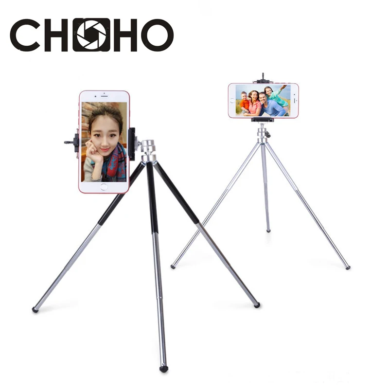 Aluminum Mini Tripod light Table Stand Extendable 3 Joint tripode Phone Holder Vlog Selfie For Digital Camera Cellphone iPhone