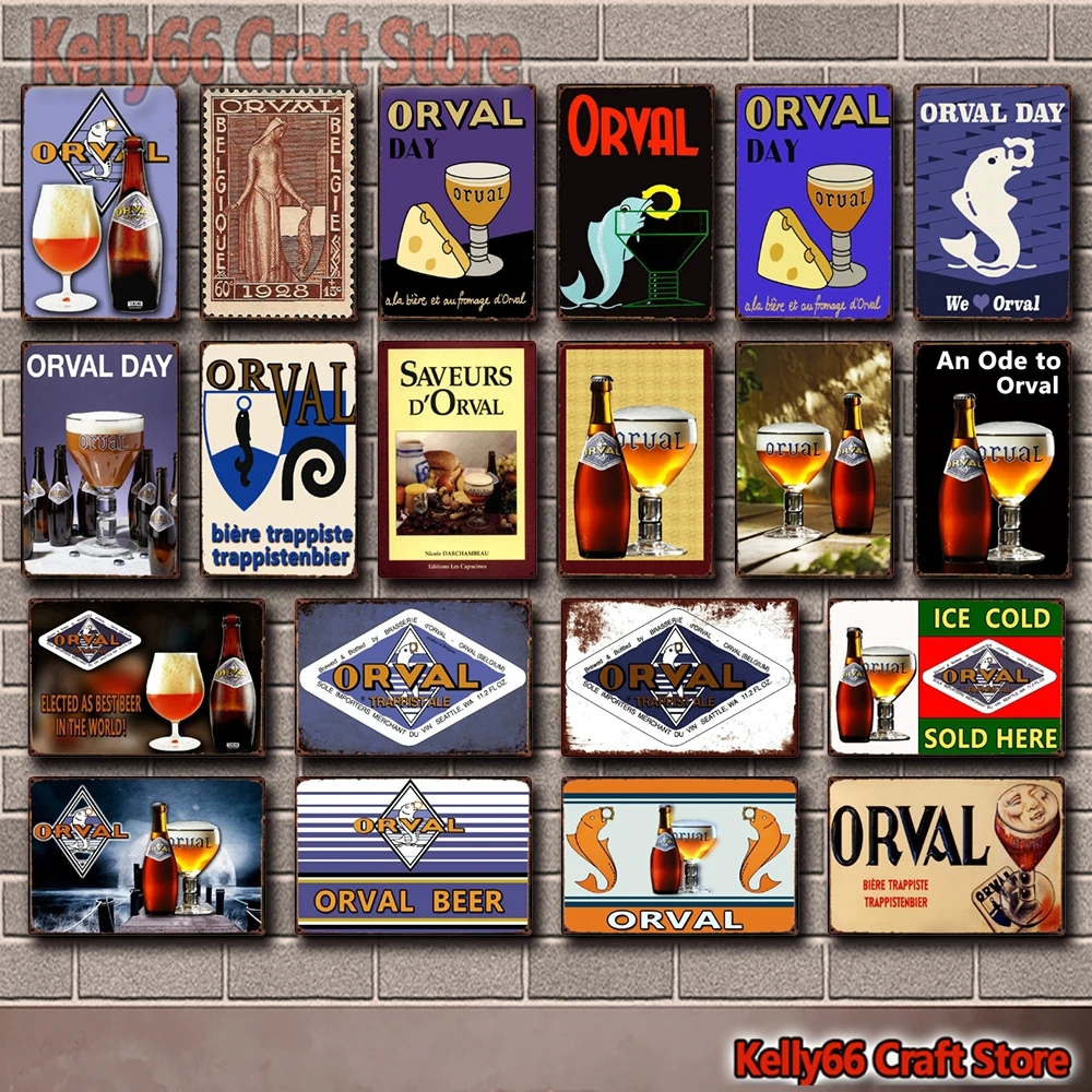 

[ Kelly66 ] We Love Belgian Beer Tin Art Metal Sign Home Decor Painting 20*30 CM Size Dy220