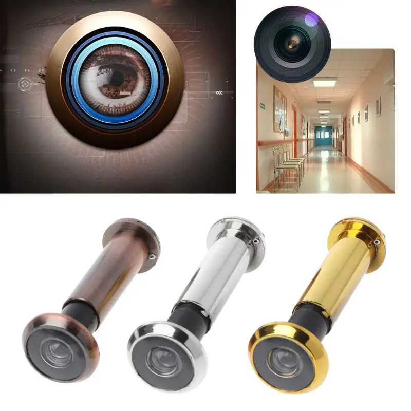 220 Degree Wide Viewing Angle Door Viewer Privacy Cover Security Door Eye Viewer L69A