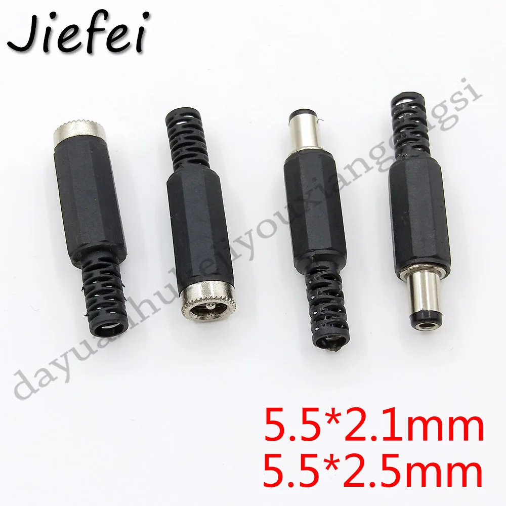 2000pcs 5.5mm x 2.1mm / 5.5mm x 2.1mm  Male / Femlae DC Power Plug Jack Adapter Connector 9MM