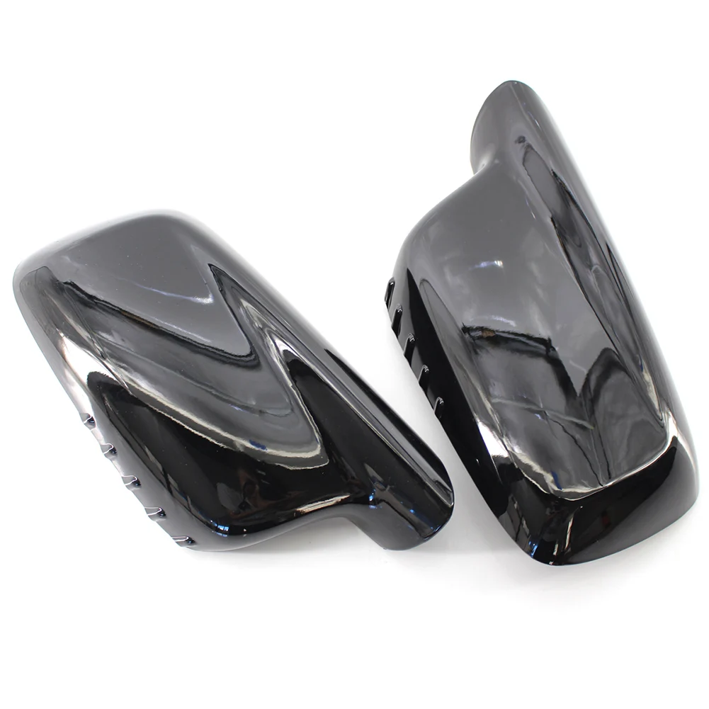 2x Car Door Rearview Mirror Side Mirros Cover For BMW 7 Series E65 E66 E67 2001-2008 & 3Serie E46 2000-2006 Left & Right
