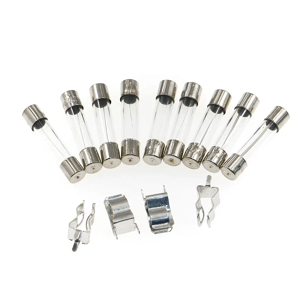 

72pcs 6x30mm Fuse Assorted Kit Fast-Blow Glass Fuses 0.5A 1A 2A 3A 5A 10A 15A 20A 30AMP Quick Blow Car Glass Tube Fuses Set
