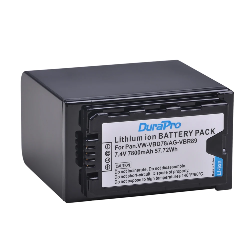 7800mAH VW-VBD78 VBD78 AG-VBR89 Battery for Panasonic AJ-HPX260MC,HPX265MC,PX270,PX285MC,PX298,AG-FC100,HC-X1000 VBD58 VBD29