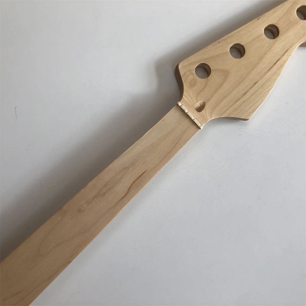 Fretless Electric Bass Guitar Neck 20 Fret 34inch Maple Fingerboard Gloss 4 String Nut 38mm