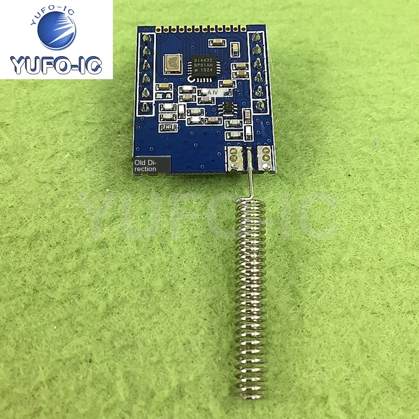 Free Ship 1PCS Si4432 Data Transmission Module (Spring-Loaded Antenna) Wireless Receiving And Dispatching Module Wireless Module