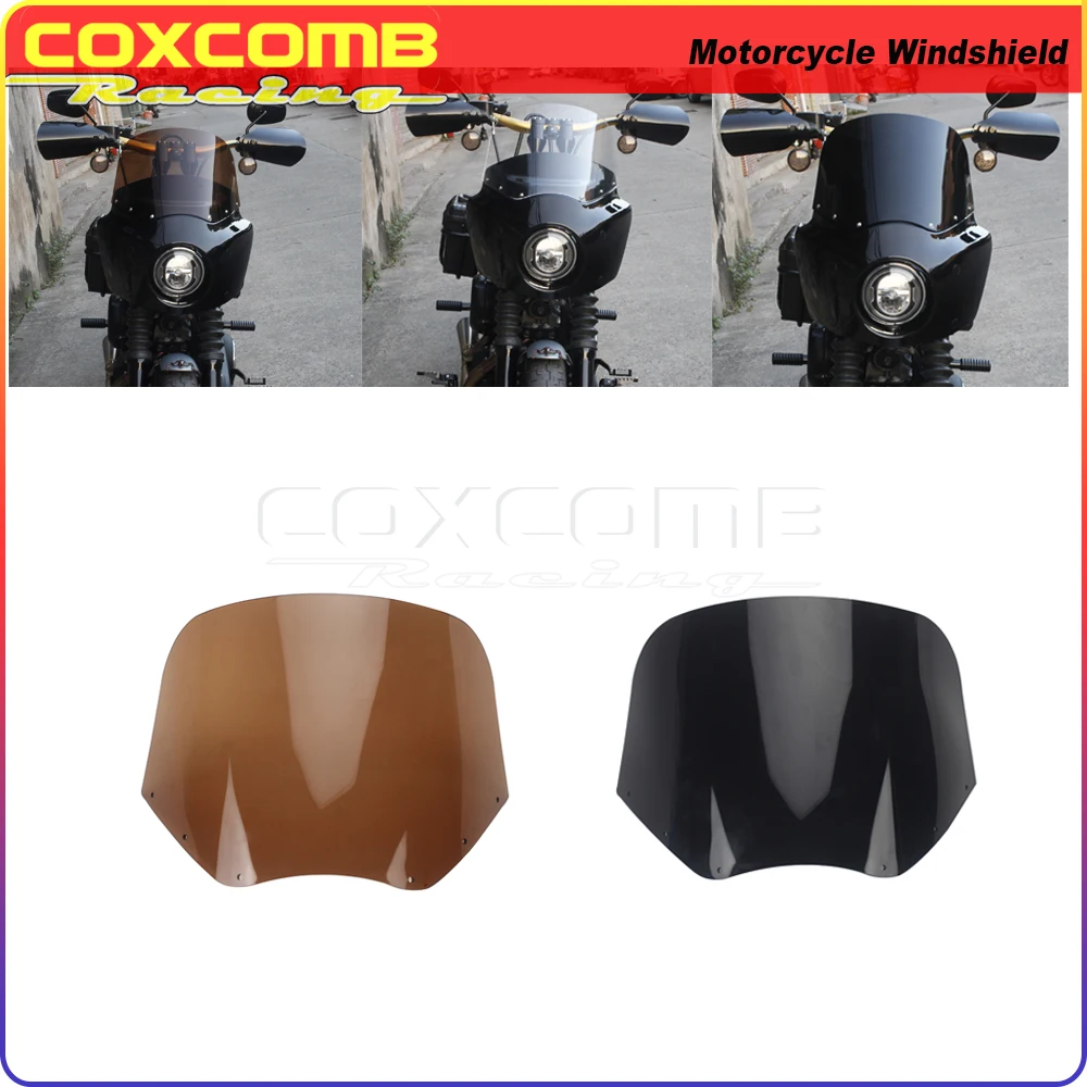 

Передний обтекатель лобового стекла для мотоцикла Harley Dyna FXDL FXDB FXD FXDC FXDSE FXLRS 11 дюймов, защита лобового стекла 2006-21