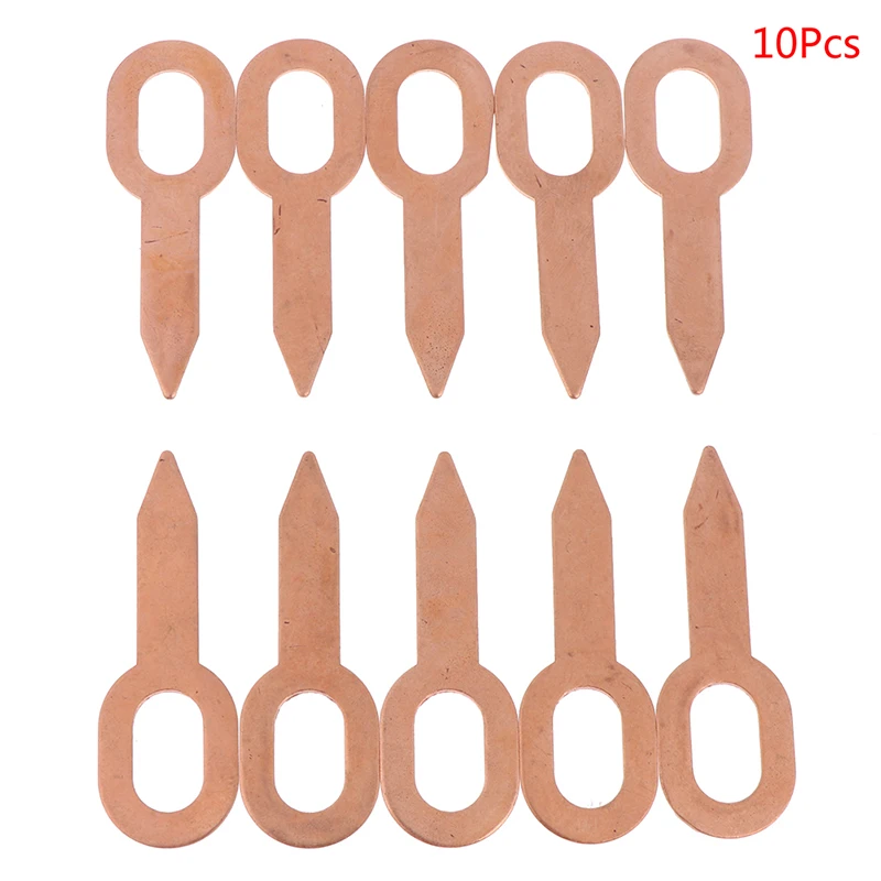 

10Pcs Puller kit Dent Removal Washer Tool Copper Plated Oval Dent Puller Rings Car Body Paintless Dent Lifter Repair Tool