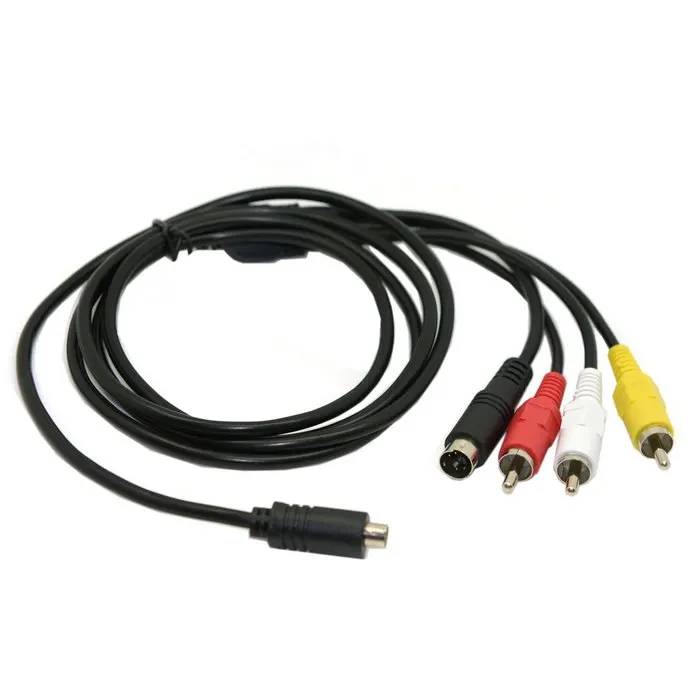 Wysokiej jakości ołowiu kabel AV 10-Pin DVI DV złącze do 3 RCA S-wideo dla Sony DCR Handycam kamera cyfrowa kamera VMC-15FS A/V