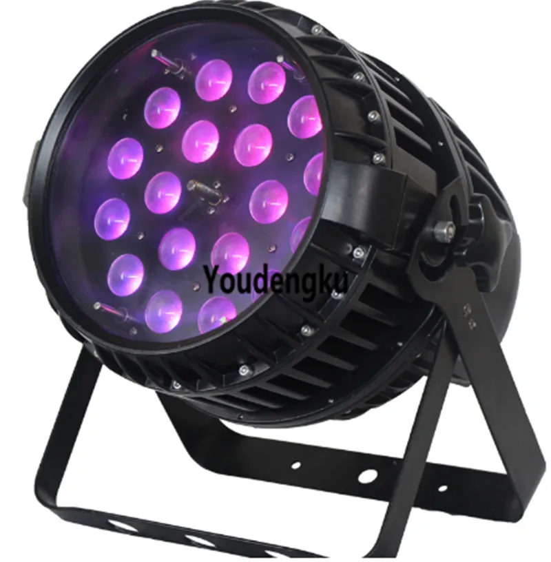 

8pcs led par ip65 waterproof par zoom wash lightings 18 x 18w rgbwa+uv 6in1 outdoor led par dj zoom stage light