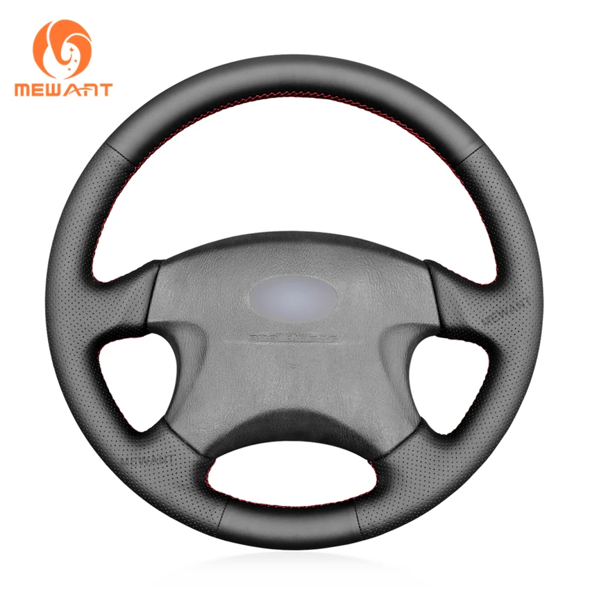 

MEWANT Black Artificial Leather Steering Wheel Cover for Subaru Forester Impreza Legacy Outback Baja 1999 2000 2001 2002-2006