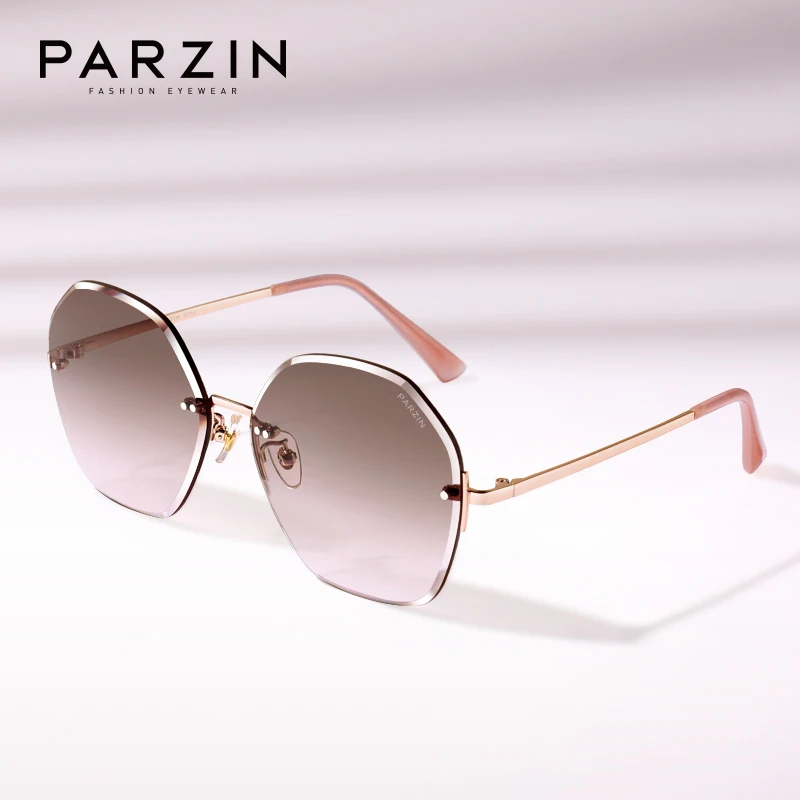 PARZIN Oversized Sunglasses Women Luxury Nylon Lens Party Polygon Square Sunglasses Brand Designer UV400 Goggle Gafas De Sol