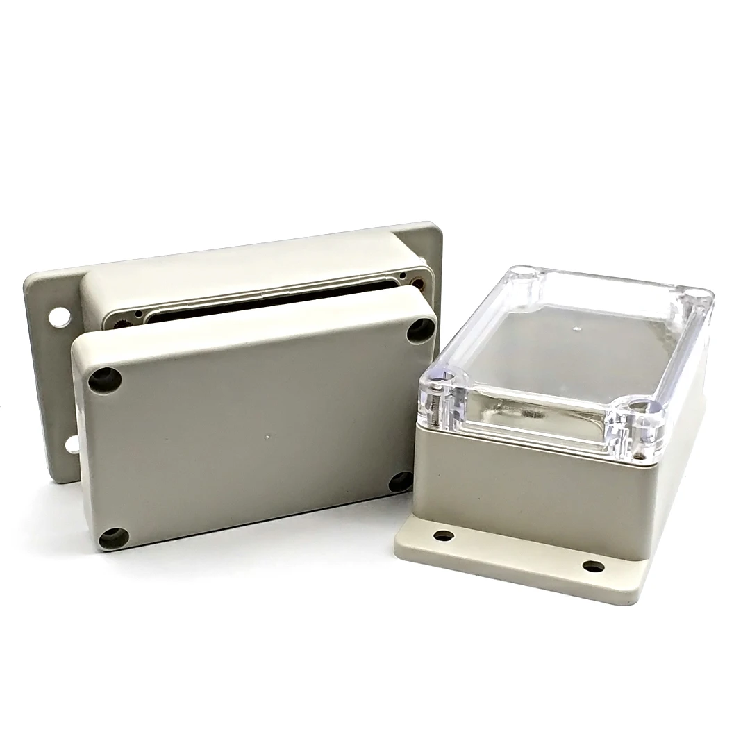 Wodoodporna plastikowa obudowa elektroniczna obudowa oprzyrządowania Ip67 projekt elektryczne pudełko projektowe ABS zewnętrzna skrzynka przyłączeniowa obudowa