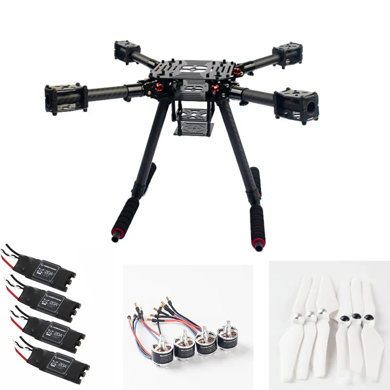 Flyroun-Cadre LX350 PRO avec Sunnysky x2212 920kv, Moteur 9450, Accessoire Salle de Bain BBY WING 30a ESC Heli Multi-Rotor avec Train d'Atterrissage