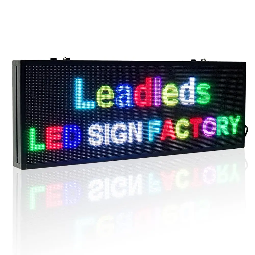 110Cm Hd Outdoor Led Display Full Color Rgb Led Module P4 Panel Wireless Programma Reclame Teken Voor Business Opmerking billboard