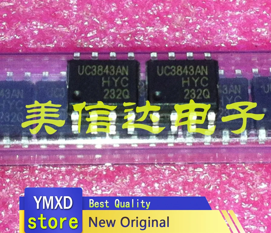 10 шт./лот UC3843AN UC3843A 3843 новый оригинальный ЖК-дисплей Мощность чип управления лапками углублением SOP-8 патч 8 футов