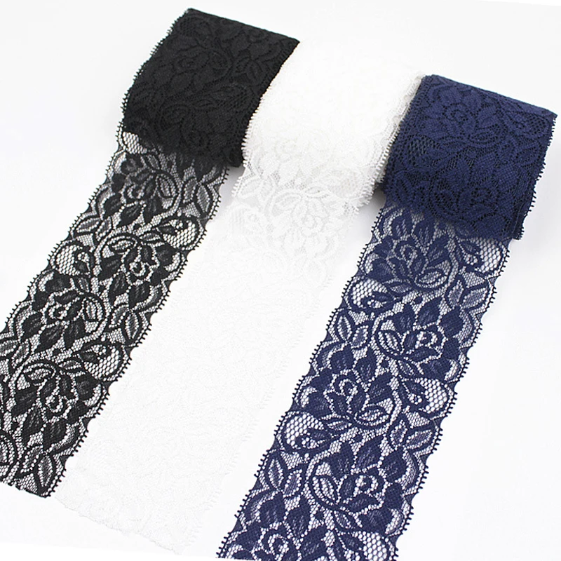 1m 8 colors Elastic Lace 6.5cm Stretch lace underwear fabric Trim DIY Embroidery For Sewing Decoration lace fabric