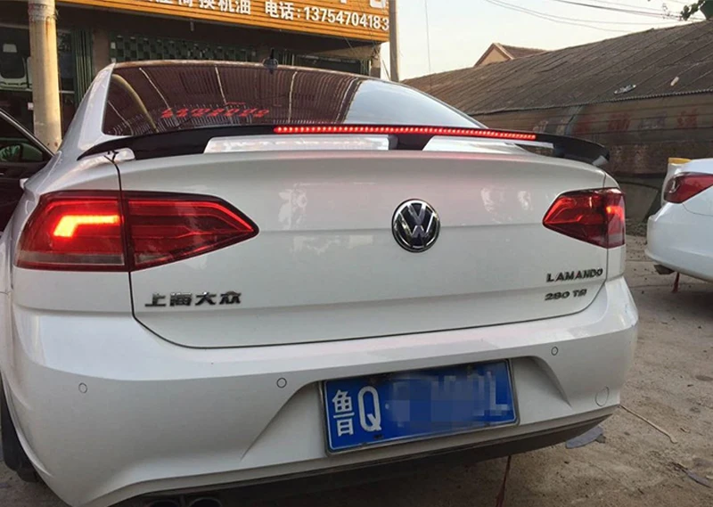 For Volkswagen VW Passat CC 2009 2010 2011 2012 2013 2014 2015 2016 ABS Material Unpainted Primer Tail Wing Rear Trunk Spoiler