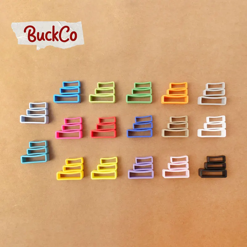 15mm 20mm 25mm high quality colorful spray paint plastic buckle accessories suitable for backpack with pet collar holder