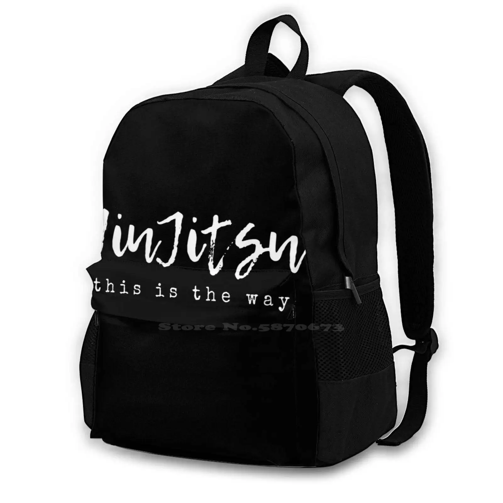 Jiu Jitsu This Is The Way Cool T-Shirt Backpack For Student School Laptop Travel Bag This Is The Way Martial Arts Bjj Brazilian