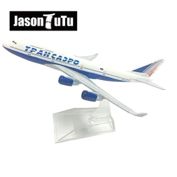 Jason-aeronave modelo tutu 16cm, transaero-aéreo, aéreo, modelo de avião, metal fundido, balança 747, direto da fábrica