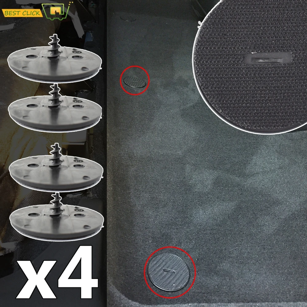 4x clipes para tapete de carro, retentor de parafusos para tapete para BMW e Mini 9171368 106480   3 4 5 7 X4 X5 X6 Prendedor Estilo de carro
