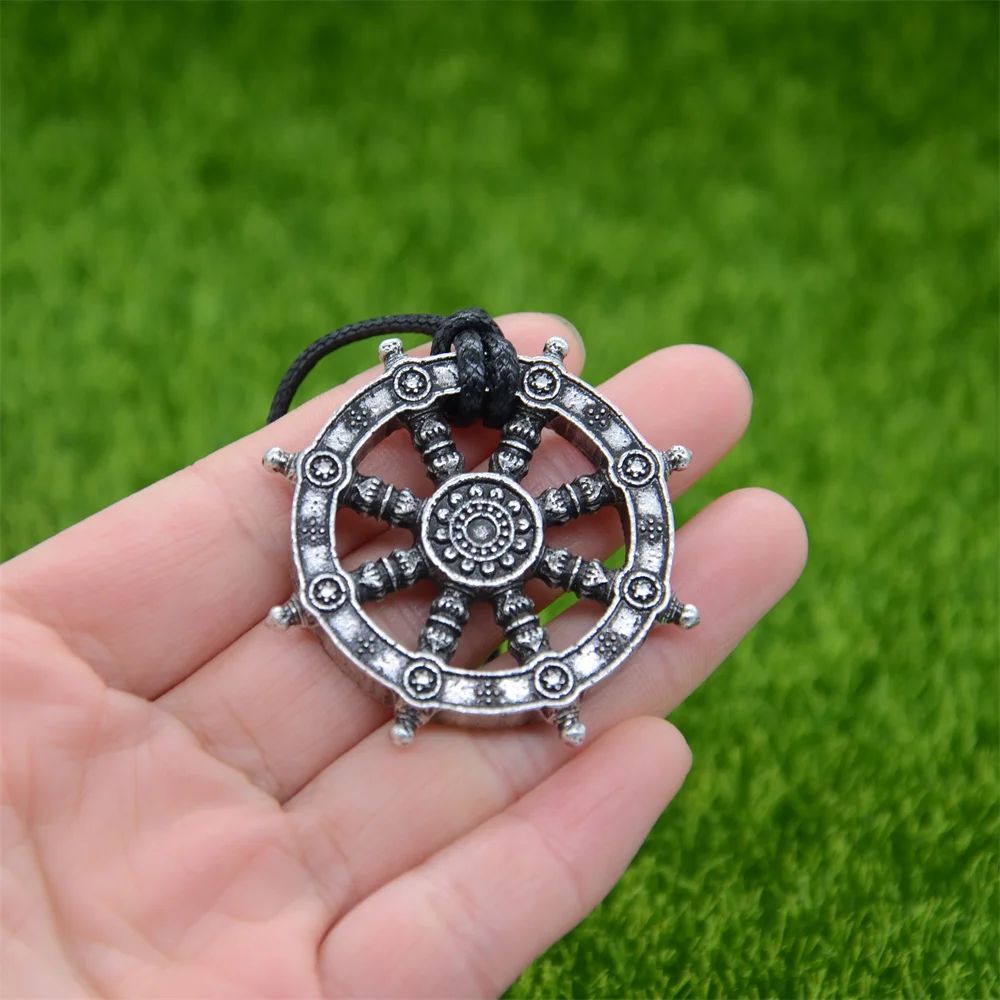 Wheel Of Life Samsara Buddhist Talisman And Amulet Pendant Buddha Necklace Dharma Religious Indian Jewelry