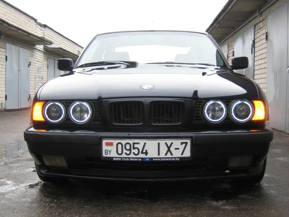 Excellent SMD 5050 LED white headlight  angel demon eyes kit for bmw E30 E32 E34 1984 1985 1986 1987 1988 1989 1990