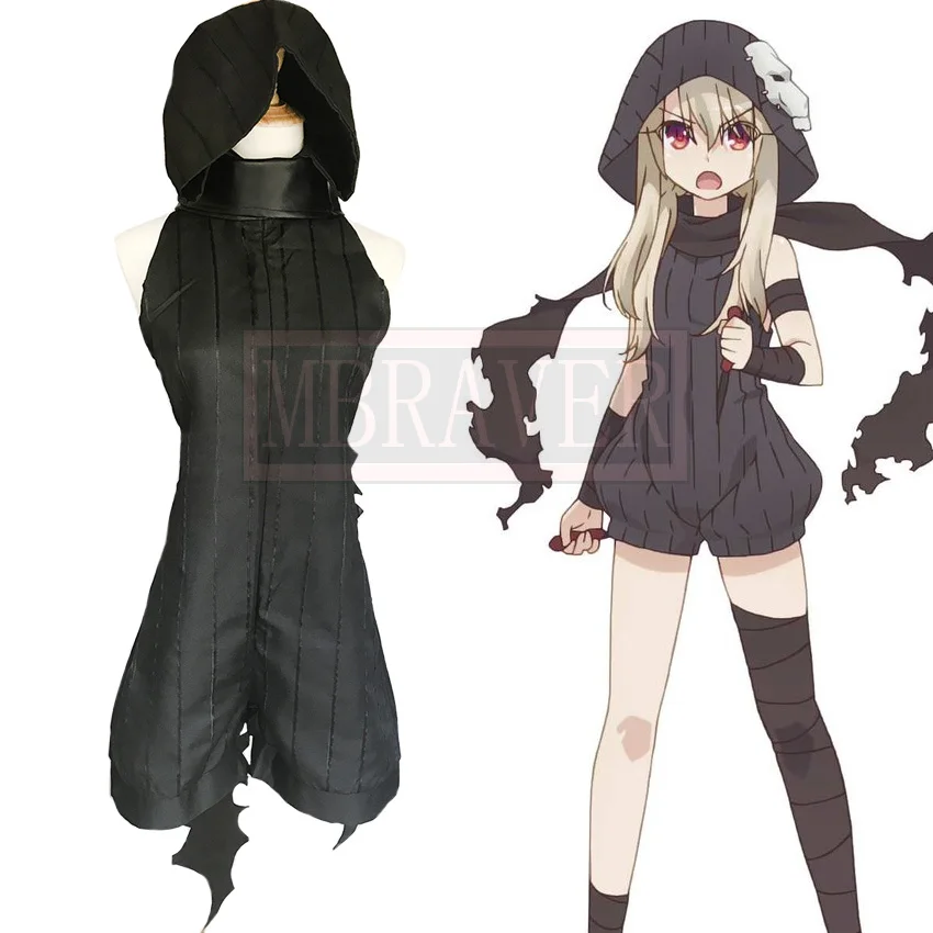 Fate kaleid liner Illyasviel Black  Cosplay Costume Halloween Uniform Outfit