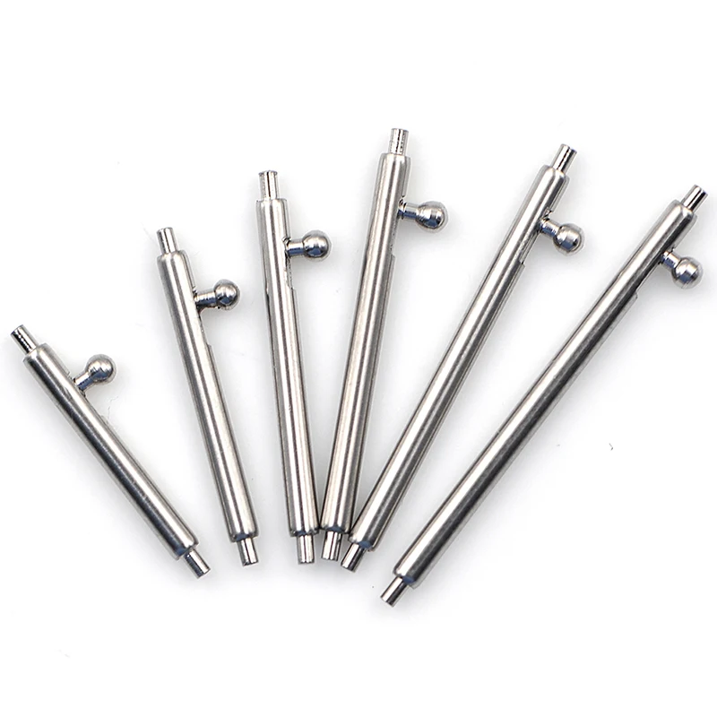 4Pcs Single Open Quick Release Spring Bars Silver Stainless Steel Watch Pins 18mm 19mm 20mm 21mm 22mm Watchband Link Tool