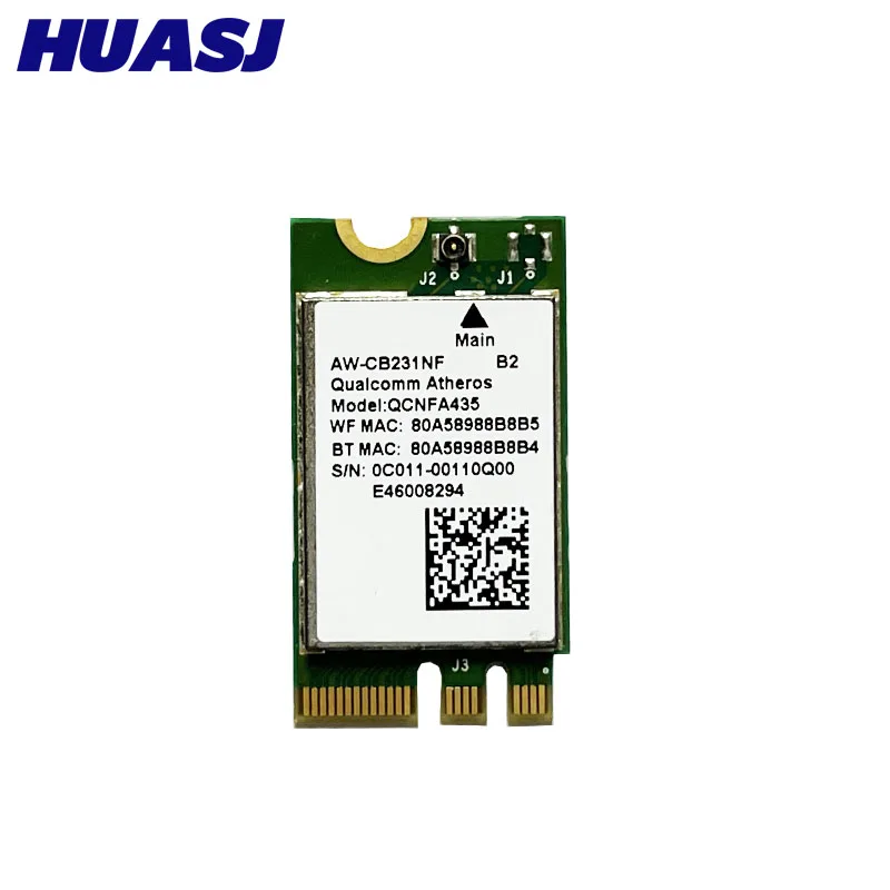 Wireless Adapter Card for QCA9377 QCNFA435 AW-CB231NF  802.11AC Bluetooth 4.1 433M 2.4G/5G WIFI WLAN Card