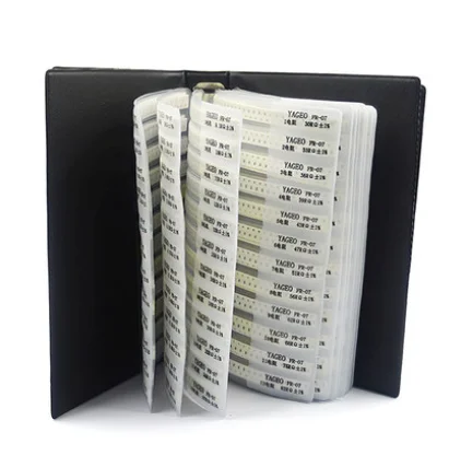 170values x50pcs x25pcs 1% resistors 0201 0402 0603 0805 1206 resistor book full series empty book Sample Book 0R~10M ohm